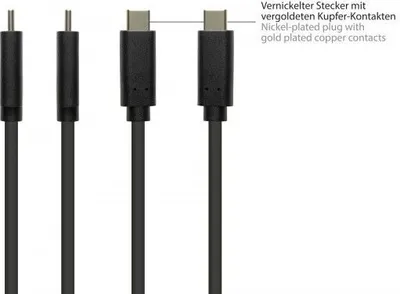 Obrázok produktu pre Alcasa 2831-AC010S USB kábel USB 3.2 Gen 2 (3.1 Gen 2) 1 m USB A USB C čierny