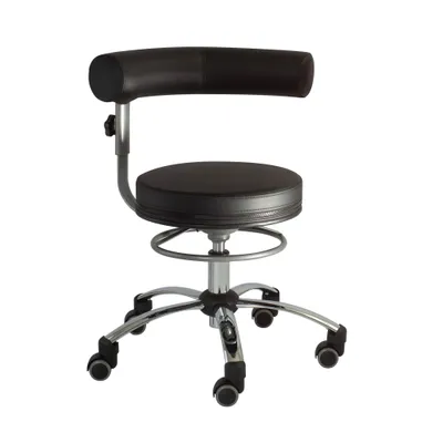 Produktbild von Sanus Gesundheitsstuhl Drehstuhl, Kunstlederbezug, Schwarz-Schwarz, Höhenverstellbar 52–72 cm