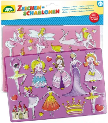 Obrázok produktu pre LENA Šablóny na kreslenie princezné, baletky LENA