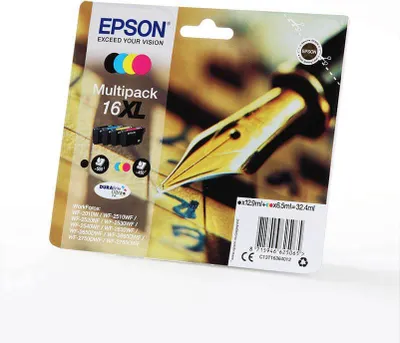 Produktbild von Epson DURABrite Ultra XL Multipack BK/C/M/Y T 163 T 1636