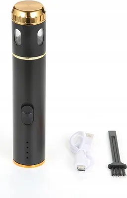 Productafbeelding van Elektrische kruidenmolen met USB-oplaadbare batterij, aluminium maalwerk, zwart