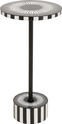Produktbild von Kare Design Besitelltisch Iris, Schwarz/Weiß, Ø25cm, Ablagetisch, Couchtisch, Wo