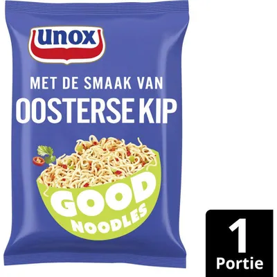 Produktbild von Unox Good Noodles Oosterse Kip 70g – schnelle asiatische Nudeln mit Hähnchengeschmack