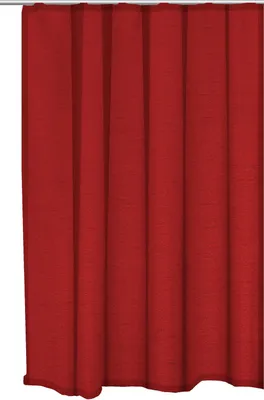 Produktbild von Vorhang rot Kräuselband 140x145 cm Seidenglanz halbtransparent Dekoschal Gardine