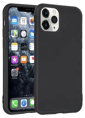 Immagine prodotto di Apple iPhone 11 Pro Custodia cover posteriore in silicone nero - Soft Touch