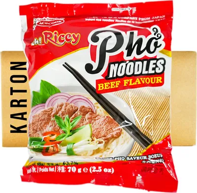 Produktbild von Acecook Instant Reisnudeln mit Rindgeschmack Pho Bo 24x70g