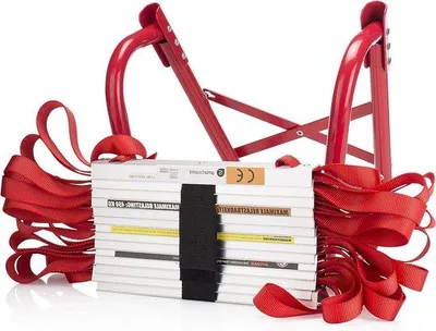 Immagine prodotto di Scala di sicurezza Famanu, lunghezza 4,5 metri, portata 450 kg - Colore: rosso