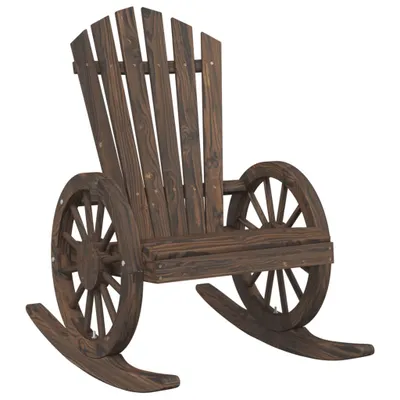 Immagine prodotto di Sedia a Dondolo Adirondack in Legno Massello di Abete