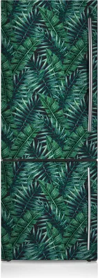Produktbild von Kühlschrankmagne Kühlschrank Aufkleber Magnetfolie Dekoration 60x205 cm - Tropische Blätter