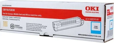 Obrázek produktu pro OKI 44059107, 8000 str., Azurová, 1 kusů