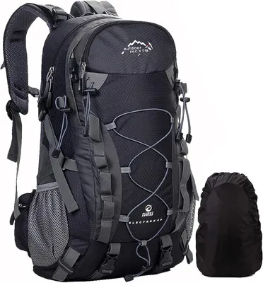 Image de Sac à dos de randonnée imperméable avec housse de pluie, sac à dos d'alpinisme pour les randonnées, le camping et les voyages