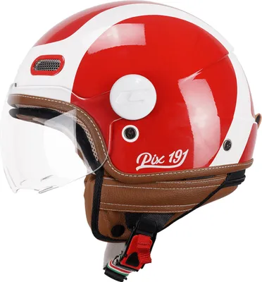 Immagine prodotto di Casco Jet CGM 191G PIX SPRINT Rosso-Bianco Visiera sagomata taglia L
