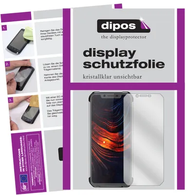 Produktbild von 1x Schutzfolie für Blackview BV9600 Plus klar Displayschutzfolie Folie Display Schutz dipos