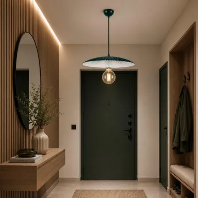 Produktbild von Opviq, Moderne Pendelleuchte, Dunkelgrün, Ø39 cm, E27, 40W, Metallkörper