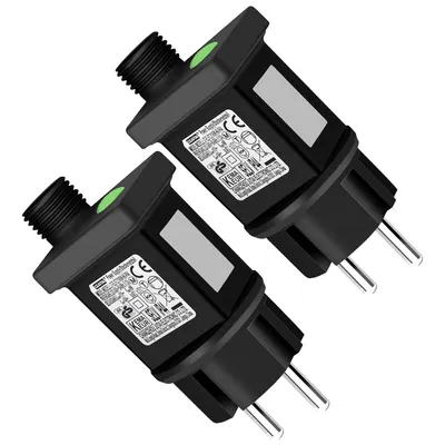 Produktbild von 24V 6W AC Netzteil für Lichterkette, 8 Modi Stecker mit Timer, Speicherfunktion, Ersatzadapter für Lichterketten, Trafo für Dekoration