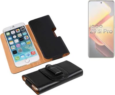 Produktbild von K-S-Trade Schützhülle Handyhülle kompatibel mit Vivo iQOO Z9s Pro Holster Gürtel Tasche Schutzhülle Handy-Tasche Smartphone Case Seitentasche
