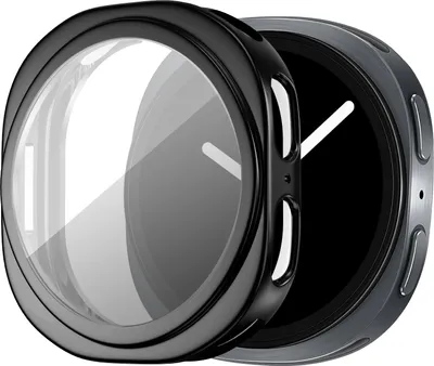 Produktbild von Bandz TPU soft case case- passend für Samsung Galaxy Watch 8 - 44mm - stoßabsorbierende Schutzhülle aus weichem TPU - Full Cover (schwarz)