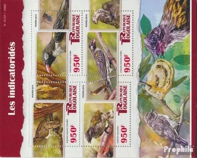 Produktbild von Briefmarken Togo 2015 Mi 7008-7011 Kleinbogen (kompl. Ausgabe) postfrisch Honigführer