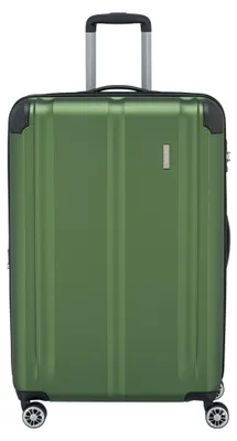 Produktbild von Travelite City Reisekoffer L Trolley Koffer 77cm 4 Rad / Rollen TSA Dehnfalte grün
