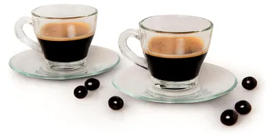 Produktbild von Kaffeetassen mit Untertasse, 2 Stück