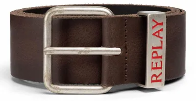 Produktbild von REPLAY Leder Gürtel Leather Belt W100 Dark Brown dunkelbraun