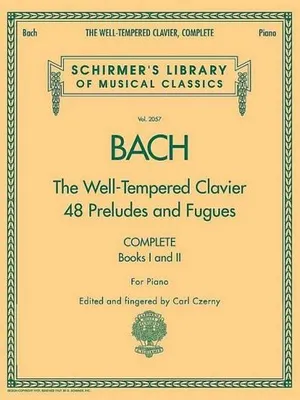 Image de Bach - The Well-Tempered Clavier 48 Preludes and Fugues Songbook for Piano Complete Books 1 and 2 Schirmer Library Sheet Music Vol. 2057 Advanced Classical Piano Songbook