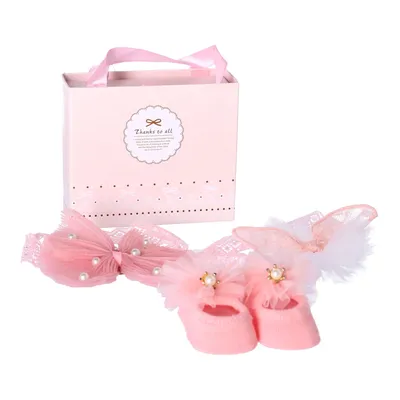 Produktbild von 3-in-1-Geschenkset für Neugeborene - rosa