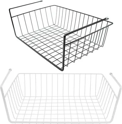 Produktbild von Schwarze Drahtkorb Aufbewahrungsboxen für Küche und Büro