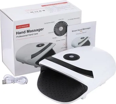 Productafbeelding van Handmassageapparaat - Wit - Elektrisch massageapparaat met kloppende massage