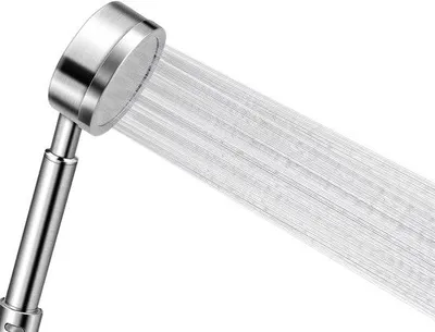Image de Douchette à main en acier inoxydable - sans chrome - installation facile