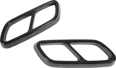 Image de Paire d'embouts d'échappement arrière pour Mercedes -Benz Classe C W206 2021 noir brillant