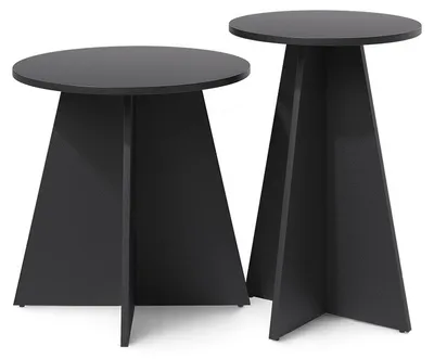 Obrázok produktu pre Konferenčný stolík Vicco Forma čierna 40 x 50 cm Sada 2 ks, Model 59743