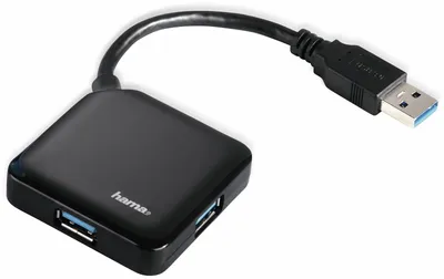 Immagine prodotto di HAMA Hub USB 3.0 alimentato da bus, nero