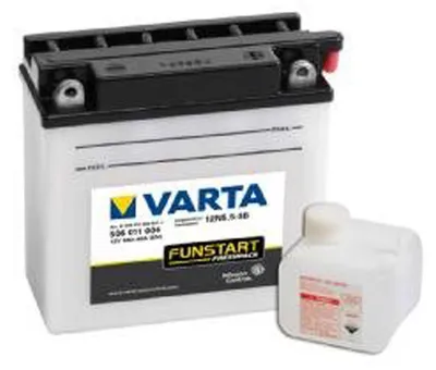 Obrázek produktu pro Varta Powersports Freshpack 12N5.5-3B Motocyklová baterie 12N5,5-3B 506011004 12V 5,5Ah 55A