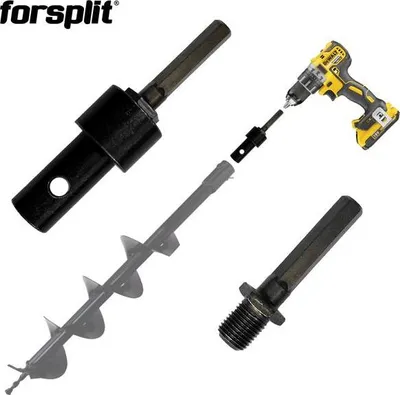 Obrázok produktu pre Adaptér pre elektrický skrutkovač HEX 10 pre 20 mm zemný vrták
