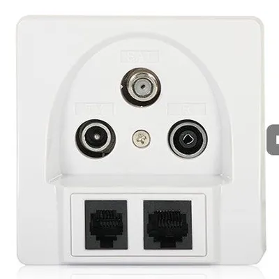 Immagine prodotto di Presa per abbonati terminale satellitare SIGNAL TV/R/SAT/RJ-45/RJ-11