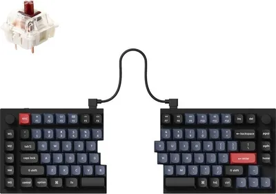 Image de Keychron Q11 QMK Clavier mécanique partagé QWERTY US, Gateron G Pro Brown