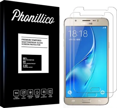 Zdjęcie produktu dla Szkło hartowane do Samsung Galaxy J7 2016 J710 [2 sztuki] Folia ochronna na ekran odporna na zarysowania Phonillico®
