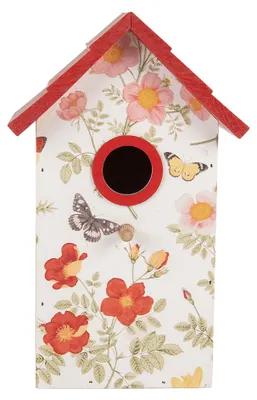 Obrázek produktu pro Ptačí budka Clayre & Eef 15x10x22 cm Bílé dřevo