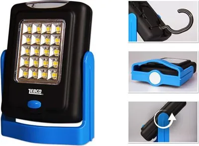 Produktbild von Outdoor LED Lampe mit 23 LEDs, vielseitiger Befestigung durch Magnet und Haken, 9,0 x 6,0 cm