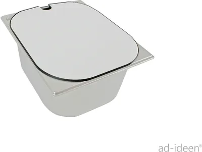 Immagine prodotto di Lavello in acciaio inox con coperchio Camping 325x265x100 mm lavabo camper