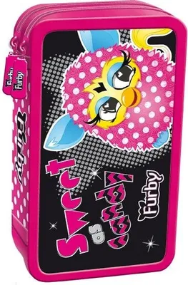 Produktbild von Doppeltes Schulmäppchen mit Zubehör Furby Nr. 0829