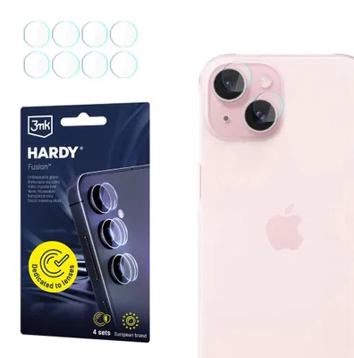 Produktbild von 3mk Fusion Lens Protection Hybridglas für Objektiv zu Apple iPhone 15, Linsenschutz, Ohne Qualitätsverlust der Fotos, Unsichtbar