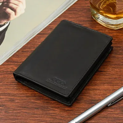 Produktbild von Herren-Ledergeldbörse Schwarz RFID Beltimore