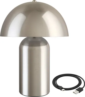 Obrázek produktu pro Malá retro stolní lampa Kade, stmívatelná - matný nikl