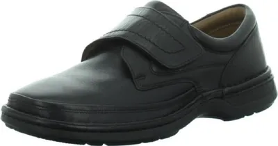 Produktbild von Longo Slipper Herren Klettschuhe Lederschuh Freizeit Outdoor modisch schwarz NEU 41