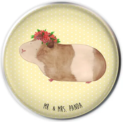 Produktbild von Mr. & Mrs. Panda Waschbecken Stöpsel Meerschweinchen Weisheit - Gelb Pastell - Geschenk, Ablaufgarnitur, Wunder, Motivation, waschbeckenstöpsel, Tiere, Spruch, Wunderland