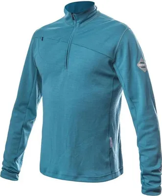Zdjęcie produktu dla Bluza Sensor Merino Upper Zip męska krótki zamek miętowy niebieski wielkość S 23100040-00