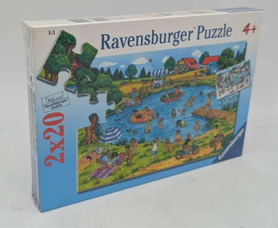 Image de Ravensburger Puzzle - Loisirs au bord du lac, 2 x 20 pièces