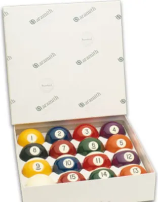 Produktbild von Pool Billard Kugelsatz 57,2mm Aramith Standard Spielball 60,3mm f. Münztische